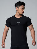 FluxFit™ LOGO沖孔訓練上衣 (黑) - AROAK 機能健身服飾 | 專為健人打造