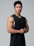 FluxFit™ LOGO沖孔訓練背心 (黑) - AROAK 機能健身服飾 | 專為健人打造