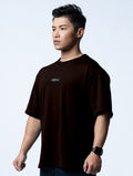 FluxFit™ OVERSIZED 機能短袖訓練上衣 (杉木棕) - AROAK 機能健身服飾 | 專為健人打造