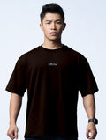 FluxFit™ OVERSIZED 機能短袖訓練上衣 (杉木棕) - AROAK 機能健身服飾 | 專為健人打造