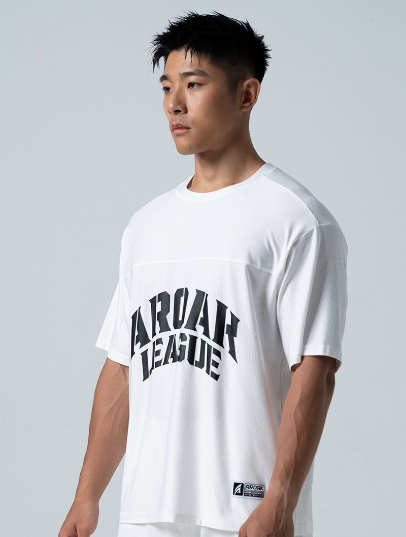 TuckAir™ OVERSIZED 休閒短袖上衣 (白)