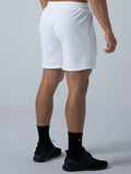 立體 LOGO 休閒短褲 (白) - AROAK 機能健身服飾 | 專為健人打造