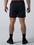 立體 LOGO 休閒短褲 (黑) - AROAK 機能健身服飾 | 專為健人打造