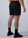 立體 LOGO 休閒短褲 (黑) - AROAK 機能健身服飾 | 專為健人打造
