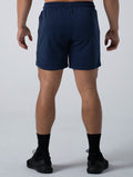 立體 LOGO 休閒短褲 (深藍) - AROAK 機能健身服飾 | 專為健人打造