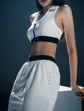 Lumin™ Polo美型領前拉式Bra Top 25 - 1 (黑) - AROAK 機能健身服飾 | 專為健人打造
