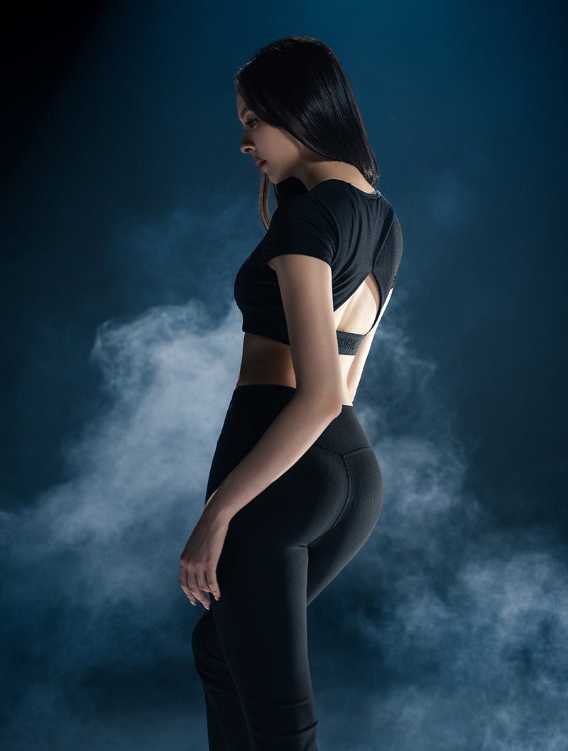 Lumin™ U領後挖背Bra Top 25 - 1 (白) - AROAK 機能健身服飾 | 專為健人打造