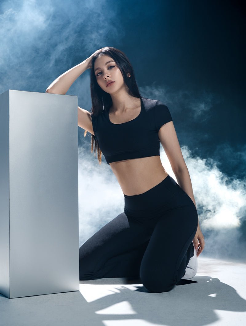 Lumin™ U領後挖背Bra Top 25 - 1 (白) - AROAK 機能健身服飾 | 專為健人打造
