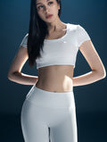 Lumin™ U領後挖背Bra Top 25 - 1 (白) - AROAK 機能健身服飾 | 專為健人打造