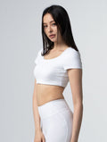 Lumin™ U領後挖背Bra Top 25 - 1 (白) - AROAK 機能健身服飾 | 專為健人打造
