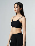 Lumin™ Xross鬆緊美背BraTop 25 - 1 (黑) - AROAK 機能健身服飾 | 專為健人打造