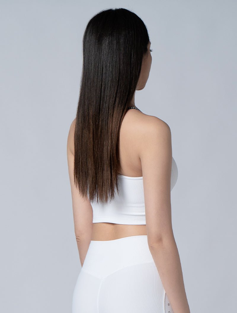 Lumin™ Y字調節美波BraTop 24 - 2 (白) - AROAK 機能健身服飾 | 專為健人打造