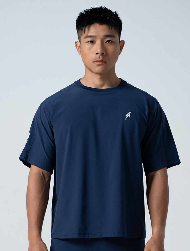 QuadFlex™ OVERSIZED休閒短袖上衣 (將軍藍)