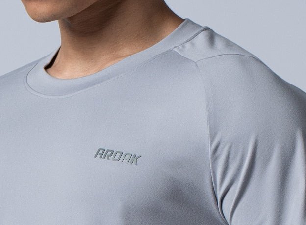 NAP™ - Pure親膚機能寬鬆短袖上衣 (灰藍) - AROAK 機能健身服飾 | 專為健人打造