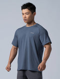 NAP™ - Pure親膚機能寬鬆短袖上衣 (灰藍) - AROAK 機能健身服飾 | 專為健人打造