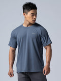 NAP™ - Pure親膚機能寬鬆短袖上衣 (灰藍) - AROAK 機能健身服飾 | 專為健人打造