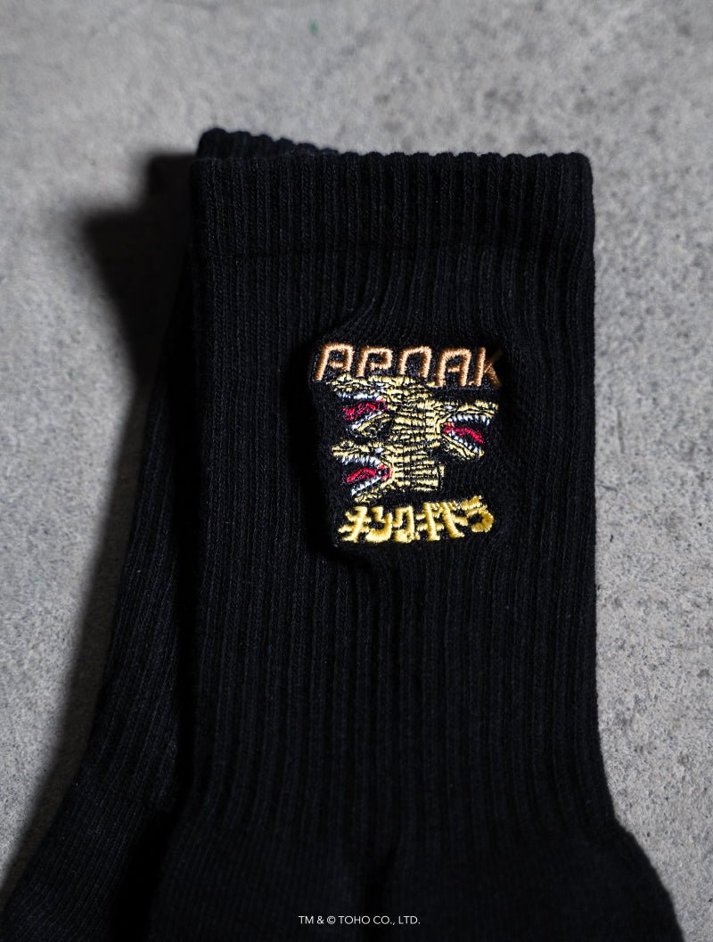 哥吉拉 - 王者基多拉襪子 (黑) - AROAK 機能健身服飾 | 專為健人打造