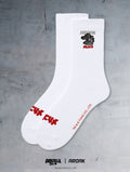 哥吉拉 - 機械哥吉拉襪子 (白) - AROAK 機能健身服飾 | 專為健人打造