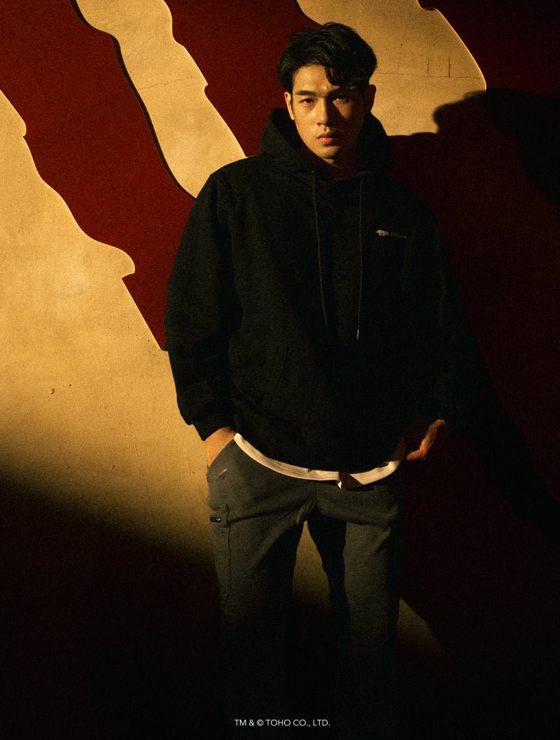 哥吉拉怪獸之王休閒連帽上衣 (黑) - AROAK 機能健身服飾 | 專為健人打造