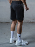 弧型拼接機能短褲 (黑) - AROAK 機能健身服飾 | 專為健人打造
