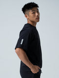 QuadFlex™ OVERSIZED休閒短袖上衣 (黑) - AROAK 機能健身服飾 | 專為健人打造