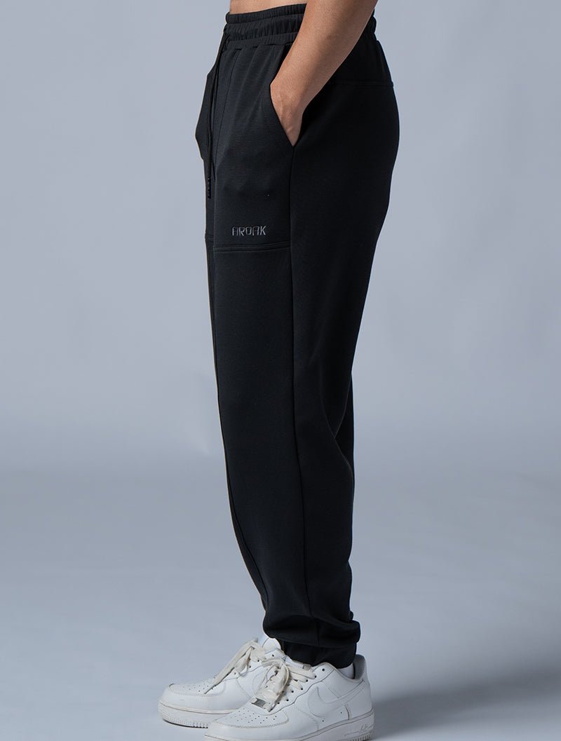 SIRO™ - Dual 休閒束口長褲 (黑) - AROAK 機能健身服飾 | 專為健人打造