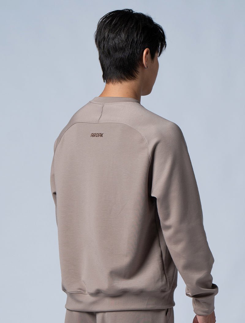 SIRO™ - Dual 拉克蘭袖休閒上衣 (棕卡其) - AROAK 機能健身服飾 | 專為健人打造