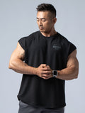TENCEL FTE™ 拉克蘭袖寬版訓練背心 (黑) - AROAK 機能健身服飾 | 專為健人打造