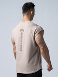 TENCEL FTE™ 拉克蘭袖寬版訓練背心 (卡其) - AROAK 機能健身服飾 | 專為健人打造
