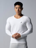 TENCEL™ - RIB 極簡肌感上衣 (白) - AROAK 機能健身服飾 | 專為健人打造