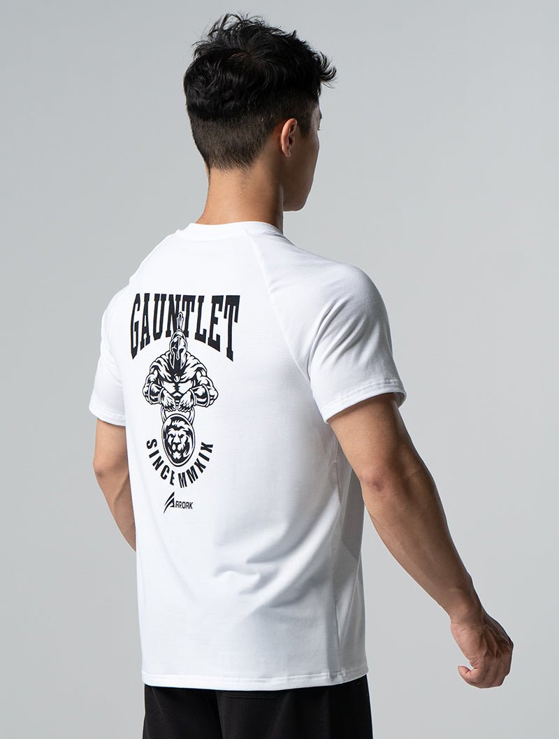 TENCEL™ - SGL 王者試煉拉克蘭袖上衣 (白) - AROAK 機能健身服飾 | 專為健人打造