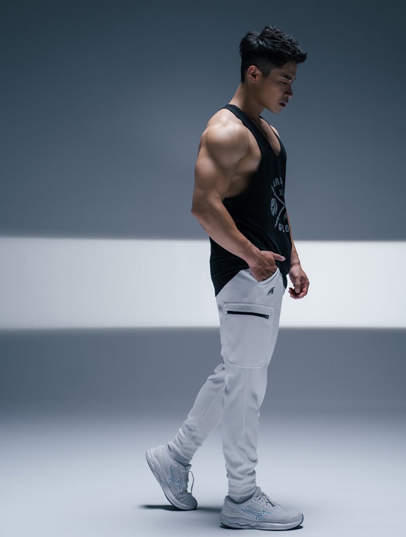 TENCEL™ - SGL 王者榮耀挖背背心 (黑) - AROAK 機能健身服飾 | 專為健人打造