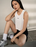 TuckAir™ 輕感短版背心 (黑) - AROAK 機能健身服飾 | 專為健人打造