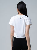 TuckAir™ 俐落拼接上衣 (白) - AROAK 機能健身服飾 | 專為健人打造