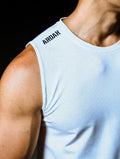 TuckAir™ 休閒寬肩背心 (黑) - AROAK 機能健身服飾 | 專為健人打造