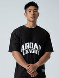 TuckAir™ OVERSIZED 休閒短袖上衣 (黑) - AROAK 機能健身服飾 | 專為健人打造