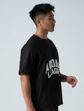 TuckAir™ OVERSIZED 休閒短袖上衣 (黑) - AROAK 機能健身服飾 | 專為健人打造