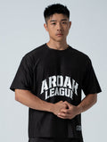 TuckAir™ OVERSIZED 休閒短袖上衣 (黑) - AROAK 機能健身服飾 | 專為健人打造