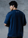 哥吉拉VS.摩斯拉機能短袖上衣 (深藍) - AROAK 機能健身服飾 | 專為健人打造