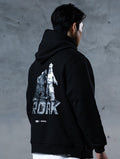 哥吉拉VS.機械哥吉拉休閒連帽上衣 (黑) - AROAK 機能健身服飾 | 專為健人打造