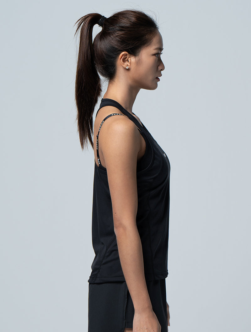 Airy™ Lightweight Functional Shoulder Vest (Black) 