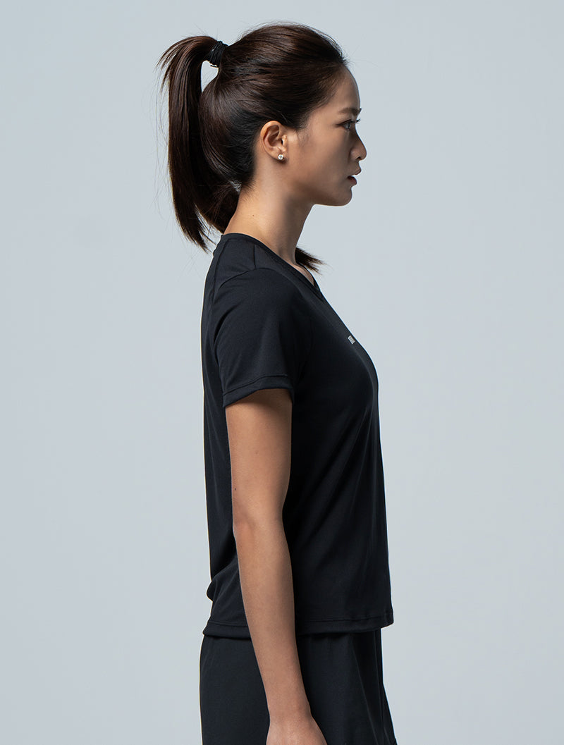 Airy™ Lightweight Functional Short Sleeve Top (Black) 
