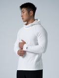 Wafflux™ 雲感連帽上衣 (白) - AROAK 機能健身服飾 | 專為健人打造