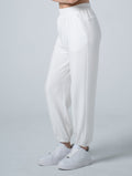 Wafflux™ 雲感縮口長褲25 - 2 (白) - AROAK 機能健身服飾 | 專為健人打造