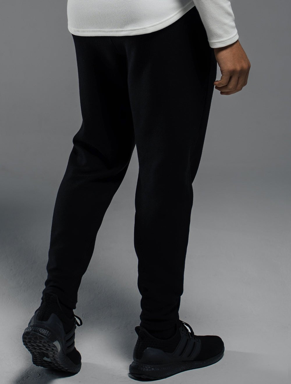 Wafflux™ 雲感錐型長褲 (黑) - AROAK 機能健身服飾 | 專為健人打造