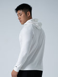 Wafflux™ 雲感連帽上衣 (白) - AROAK 機能健身服飾 | 專為健人打造
