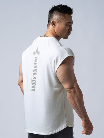 TENCEL FTE™ 拉克蘭袖寬版訓練背心 (白)