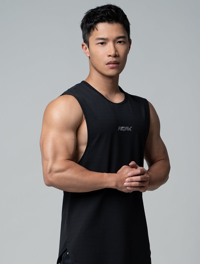 FluxFit™ LOGO沖孔訓練背心 (黑)